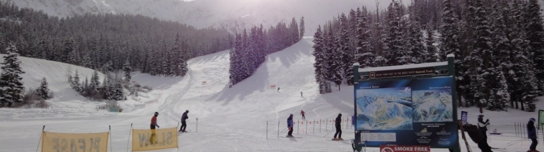 An der Talstation von Arapahoe Basin!