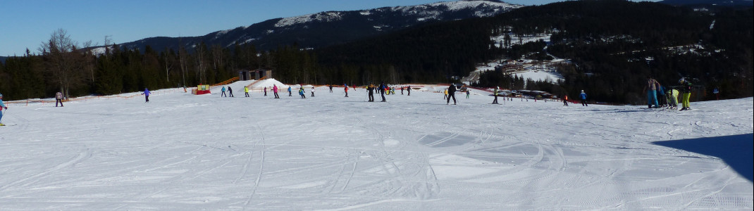 Extra breite Pisten finden Anfänger vor allem am Thurnhofhang (Piste H).