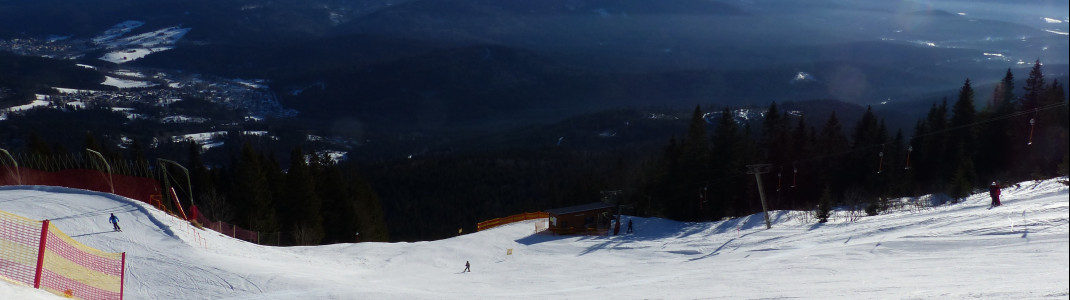Oberhalb der Gondelbahn-Bergstation kann zwischen dem Osthang und der FIS-Weltcupabfahrt gewählt werden.