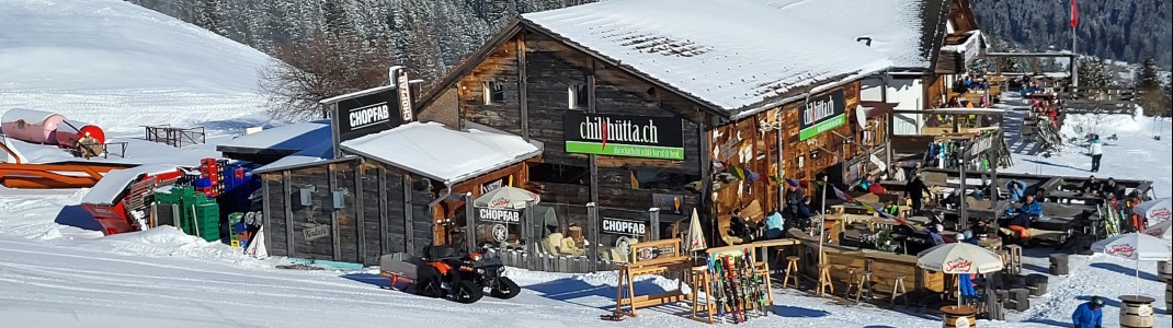 Stilvolle Berghütten warten im Skigebiet