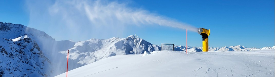 Das Skigebiet ist aufgrund seiner Lage äußerst schneesicher