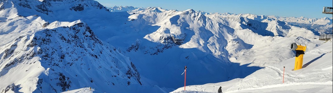 27 km schwarze Pisten gibt es im Skigebiet