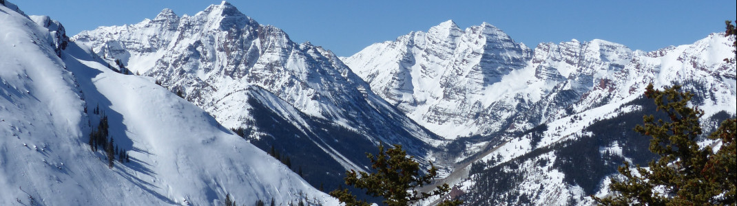 Die Maroon Bells und Pyramid Peak
