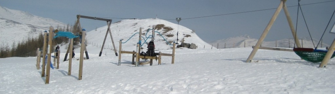 Spielplatz an der Bergstation der Nationalparkbahn Brunnach