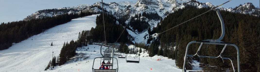 Im oberen Bereich des Skigebiets verstecken sich einige Freeride -Pisten