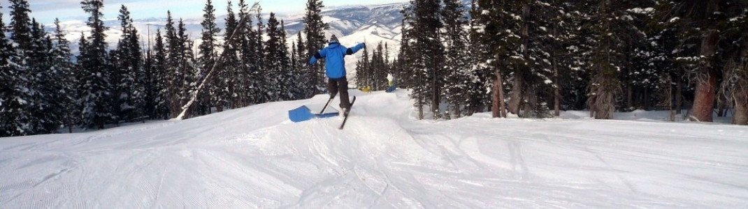 Terrainpark "Zoom Room" am "Cinch Express" Lift!