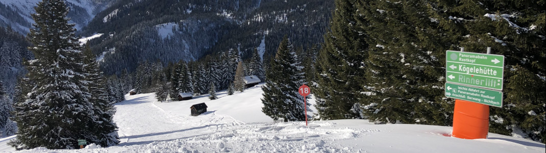 Abfahrt vom Rastkopf nach Rinnen