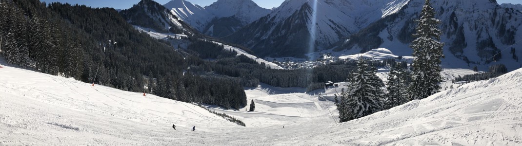 Berwang bietet breite und sonnige Pisten.