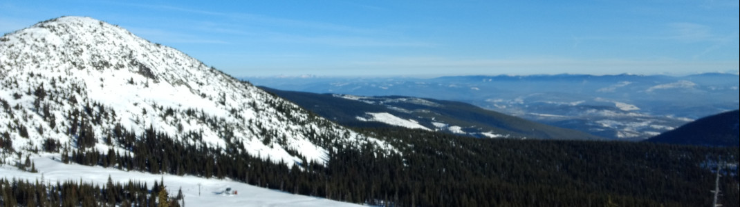 Das Big White Ski Resort gilt als besonder schneesicher und vetraut deshalb auf 100% Naturschnee