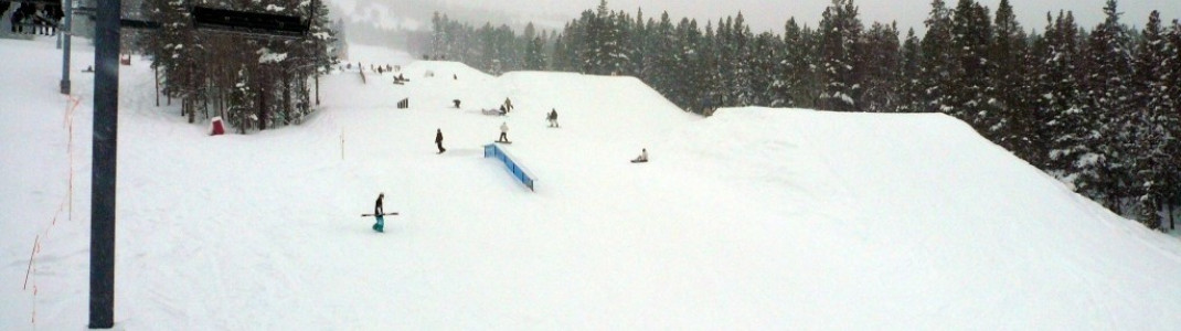Terrainpark (Medium-Large) am "Beaver Run SuperChair"-Lift!