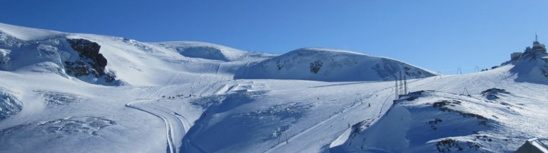 Blick auf die Schweizer Seite vom Theodulpass (3301m)!