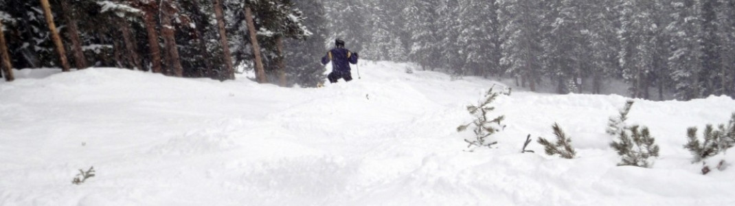 Wer die östlichen Abfahrten von Copper Mountain entdecken möchte, der muss Erfahrung im Tiefschneefahren mitbringen.