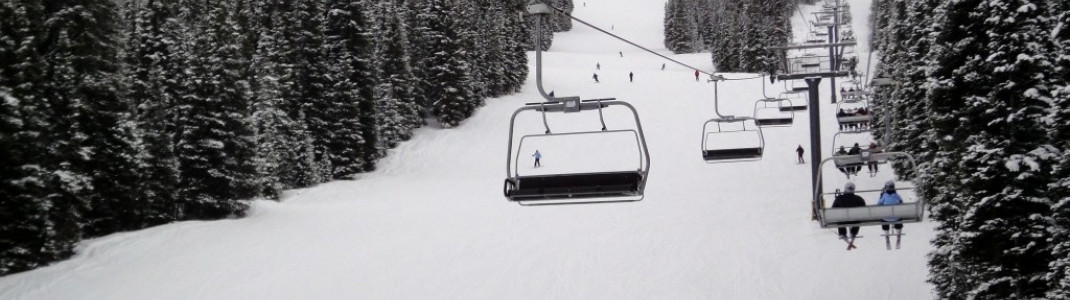 Wunderschöne lange Carvingpisten unterhalb des Timberline Express!