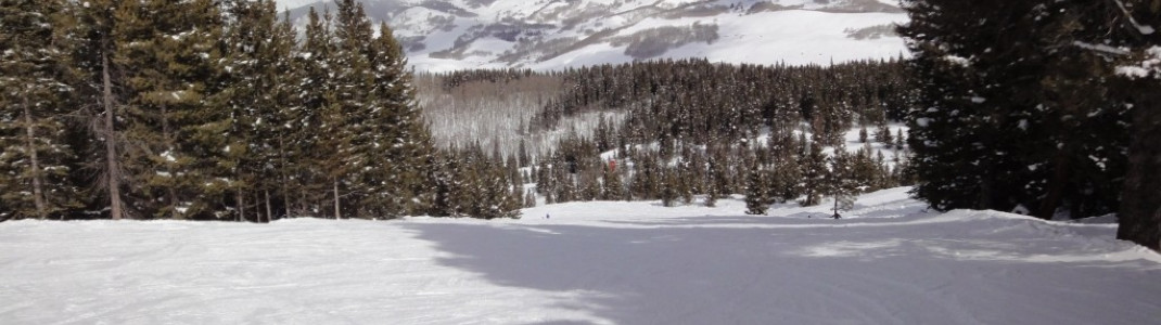 Ideal zum Üben mit dem Nachwuchs: Die einfache (in USA grün markierte) Piste Mineral Point!