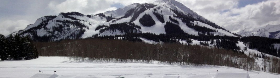 Blick auf das Skigebiet am Mt. Crested Butte!