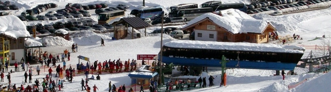 Blick auf Talstation Hornspitzbahn!