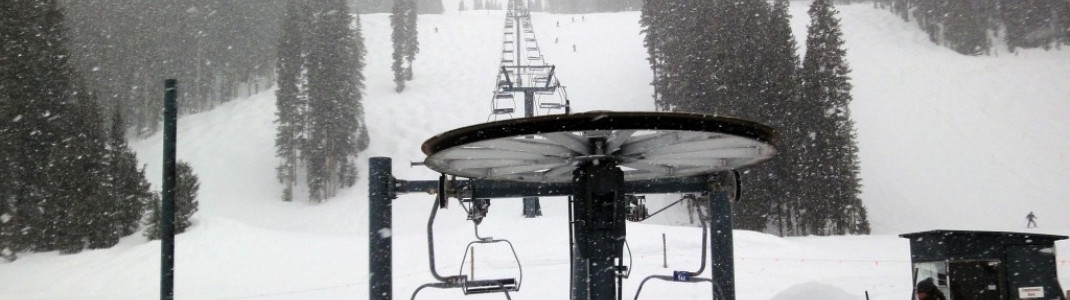 Das westliche Ende des Skigebietes am Legends Lift!