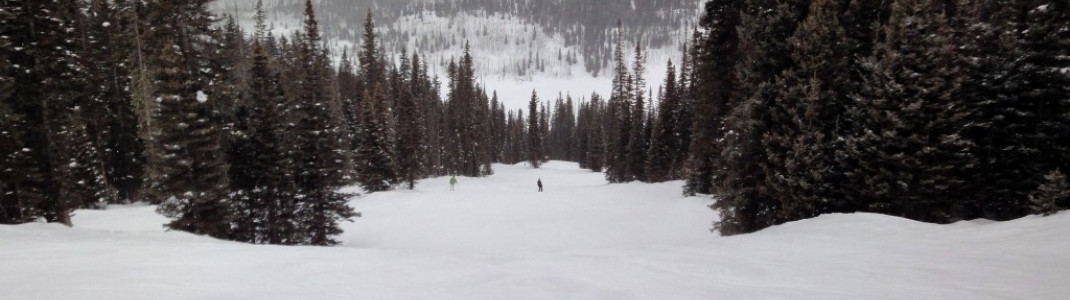 Auf der mittelschweren Chet´s Abfahrt vom Legends Lift!