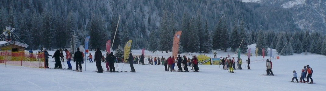 Skischule und Kinderland an der Bergstation der Ehrwalder-Almbahn!