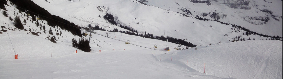 Ganz schön knackig: Die schwarze Abfahrt Nr. 41 am Lauberhorn Lift