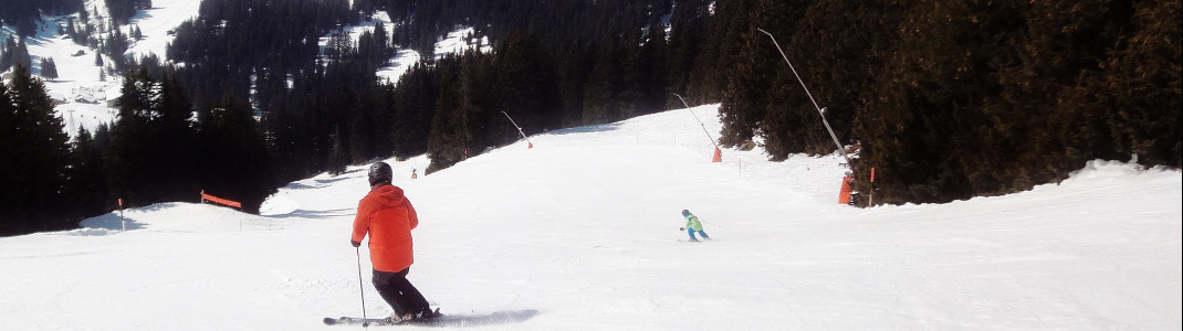 Im First Gebiet wird die Talabfahrt Nr. 22 beschneit (Nr. 23 wird hingegen nicht beschneit!)