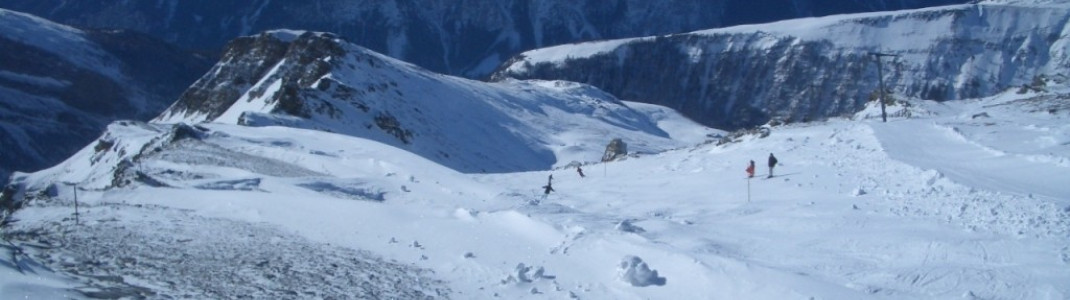 Blick auf eine der vier Skirouten