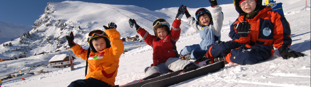 Das Skigebiet ist auf Familien ausgerichtet.
