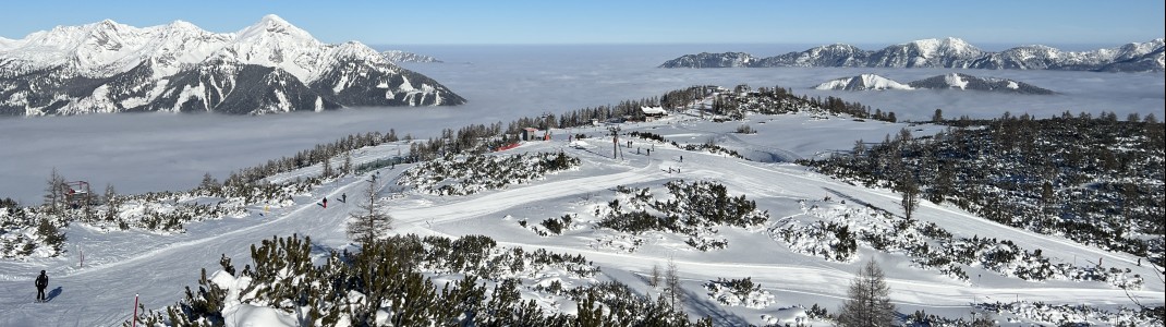 Die Panoramapisten am Schafkogel sind leicht zu bewältigen.