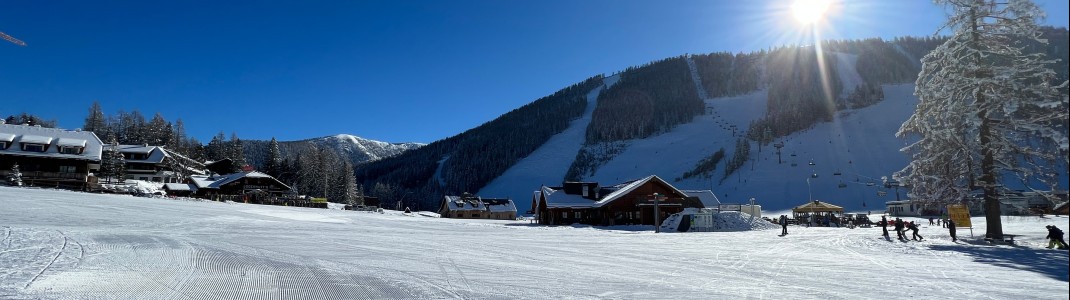 Dreh- und Angelpunkt des Skigebiets sind die Hutterer Böden.