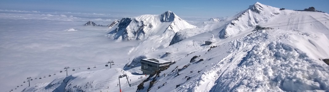 Blick von der Bergstation des Kaserer 1 Liftes in Richtung Osten
