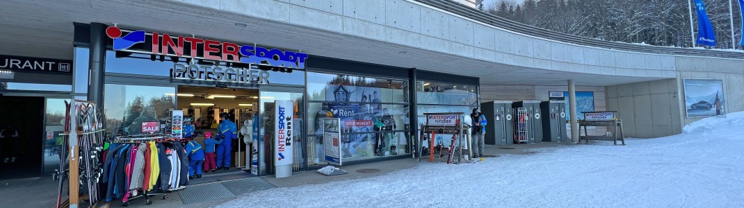 Ein Sportgeschäft mit Verleih ist ebenfalls an der Talstation vorhanden.
