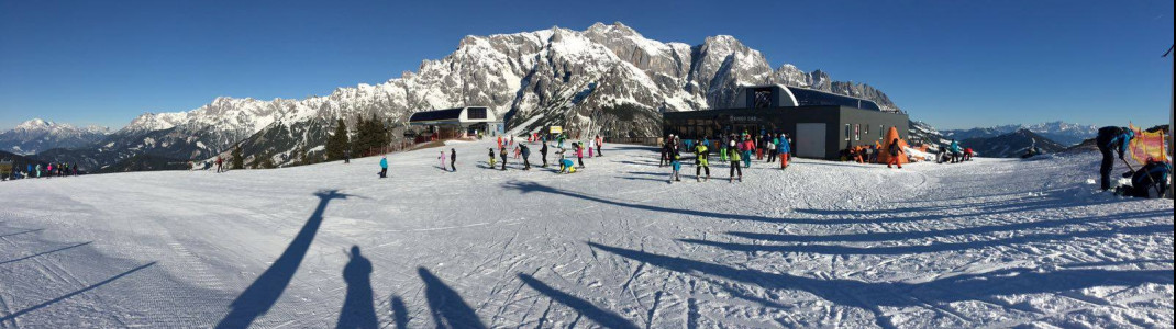 Tolle Aussicht im Skigebiet Hochkönig