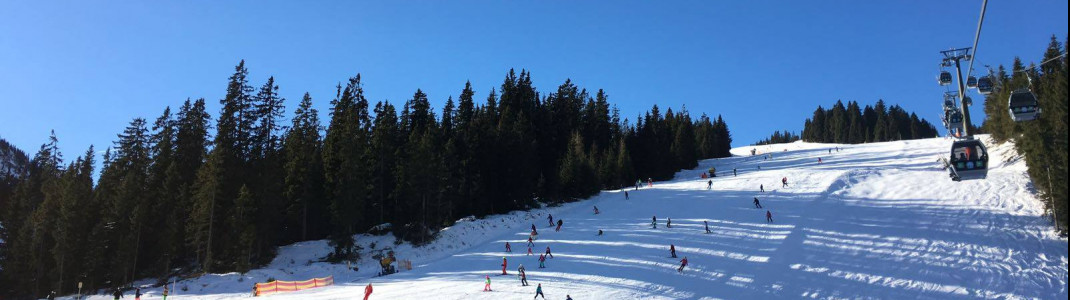 Viel geboten ist vor allem für Anfänger und Wiedereinsteiger im Skigebiet Hochkönig.