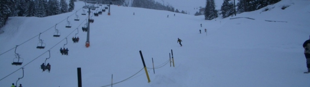 Blick auf rote Piste Nr. 4!