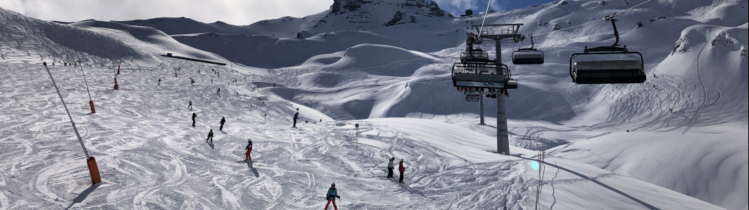 Rechts der Waidoffenbahn gibt es schöne Freeride-Möglichkeiten.