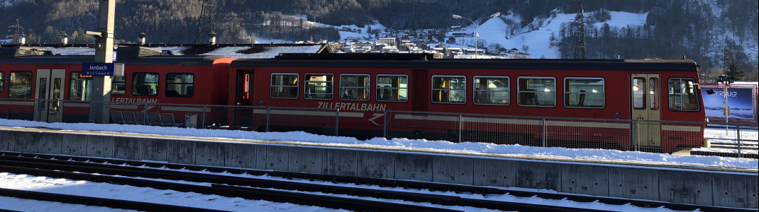 Im Zillertal ist die Anreise mit der Bahn problemlos möglich.