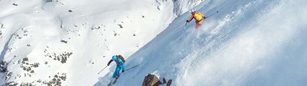 Freeride Abfahrt vom Palinkopf (2864m)