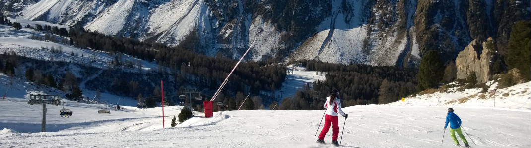 Piste Nr. 31 hinunter zur Paznauner Thaya