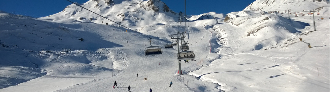 Schöne breite Carvinghänge unterhalb der Viderjochbahn 1