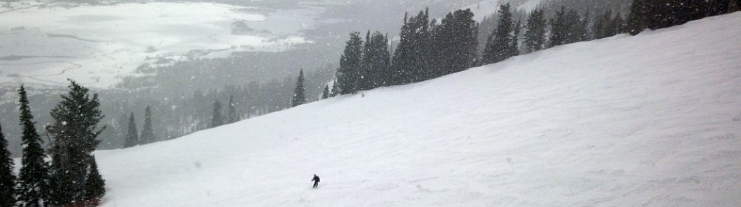 Viel Neuschnee im Casper Bowl!