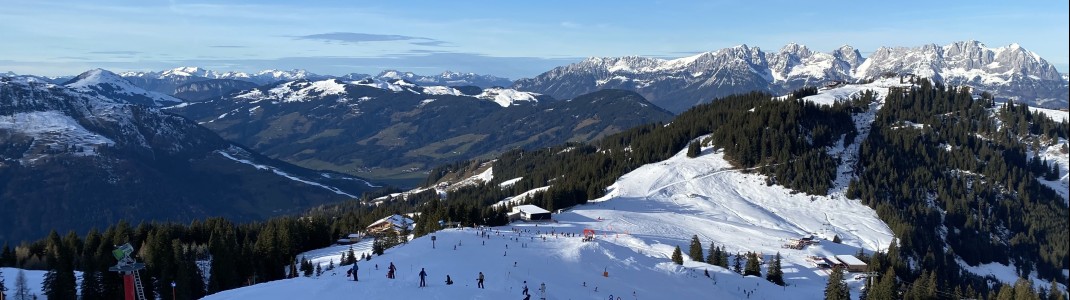Perfekter Ausblick, um im Vorhinein schon mit der Familie zu besprechen, wo aufeinander gewartet werden soll.