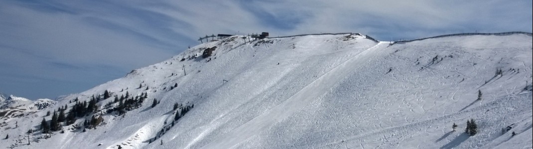 Auch abseits der Pisten können Skifahrer ihre Spuren in den Schnee ziehen - wie hier am Steinbergkogel