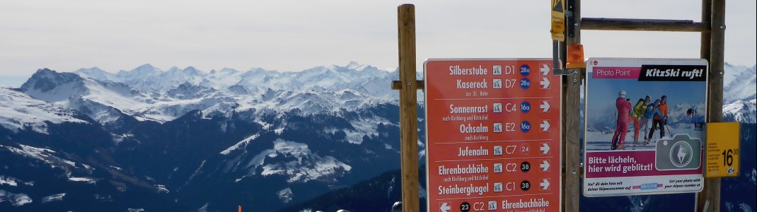 Die Beschilderung in Kitzbühel gibt Pluspunkte