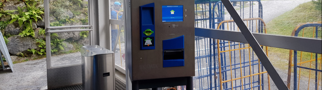 Die Keycards können direkt beim Aussteigen an der Talstation zurückgegeben werden.