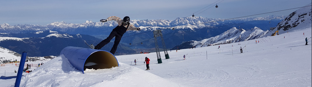 Am Gletscher gibt es gleich drei Snowparks.