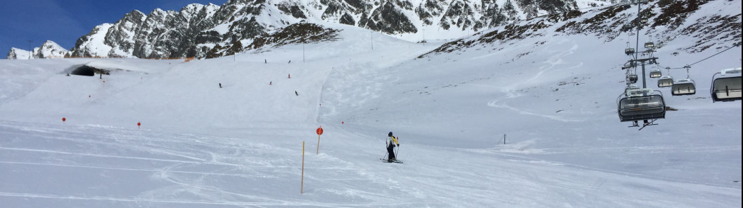 Kurze unpräparierte Hänge gehören zum Freeride-Alltag und sind auch in Kühtai vorhanden