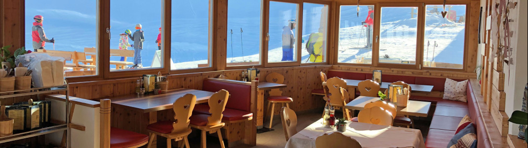 Auf der Edelweißhütte hat man auch bei schlechtem Wetter einen guten Durchblick.