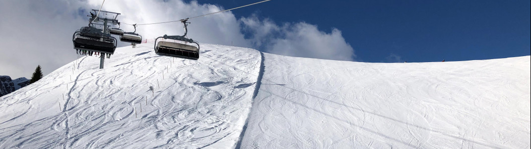 Bei guter Schneelage kann auch abseits der Piste gefahren werden.