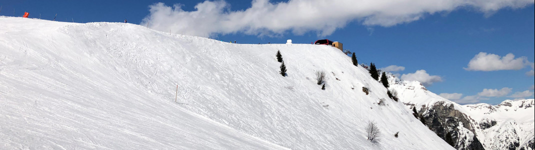 Manche Stellen eignen sich nach Neuschnee zum Tiefschneefahren.