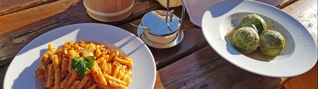 Die Portionen in der Edelweiß-Hütte waren schön groß.